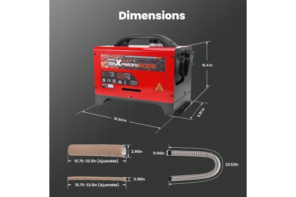 Calefactor Diésel LCD 8KW con Control APP Bluetooth