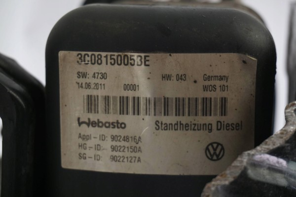 Calefactor auxiliar Webasto VW Passat B7 3C0815005BE 9022150A usado 7