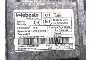Webasto Heater for VW Sharan 7N0815065M Minivan 2 0 Product weight with unit packaging 5 kg