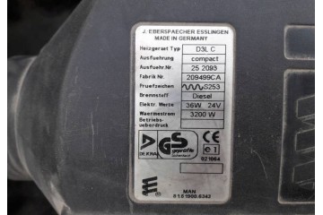 MAN TGA PARKING HEATER EBERSPACHER D3LC 3 2 Part manufacturer Eberspaecher