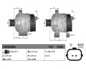 Alternator for DACIA DUSTER LODGY RENAULT CLIO III CLIO III HATCHBACK Catalog number of the part VIC 155703