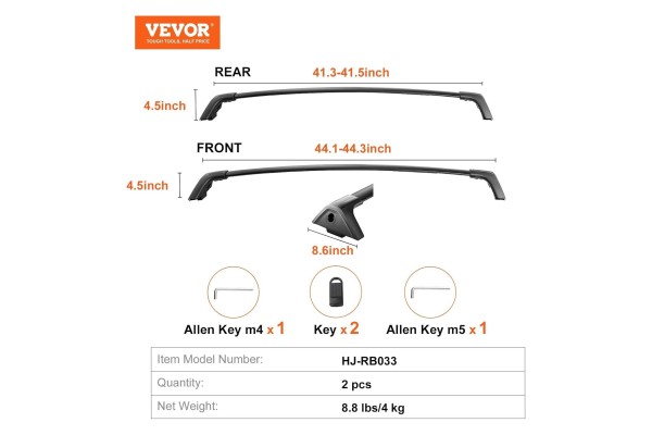 Barras de Techo Compatibles con Toyota RAV4 2019-2023 Capacidad de Car