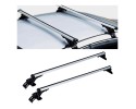 Roof racks 2 piece adjustable for passenger vehicles