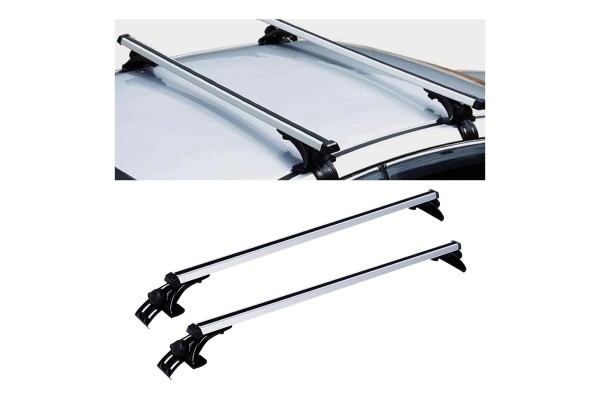 Roof racks 2 piece adjustable for passenger vehicles