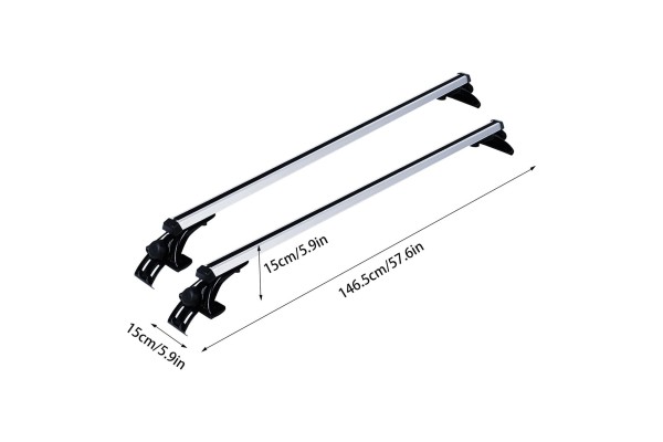 Roof racks 2 piece adjustable for passenger vehicles Part manufacturer Acura OE