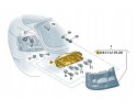 New original bulb fixture with bulbs for Audi A6 left rear