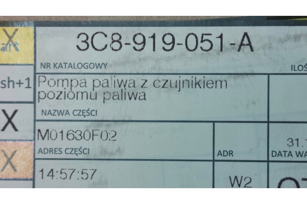 Bomba de Combustible en Tanque VOLKSWAGEN PASSAT B8 3C8919051A ORIGINA