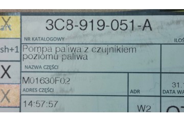 Bomba de Combustible en Tanque VOLKSWAGEN PASSAT B8 3C8919051A ORIGINA