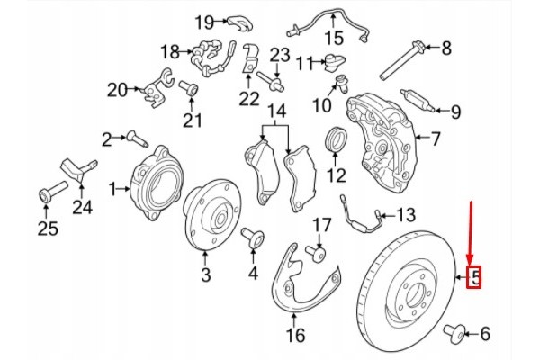 95B615301M BRAKE DISC PORSCHE P MACAN 16 Part manufacturer Porsche OE