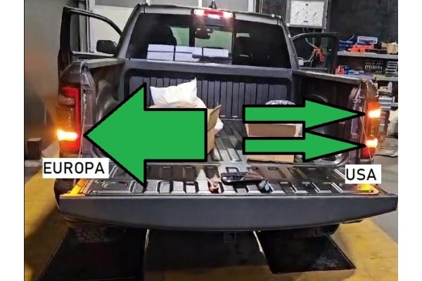 DODGE RAM 1500 2019 2024 LAMP REAR RIGHT LEFT LED SET BLACK EUROPE Catalog number of the part RCA G08 C003