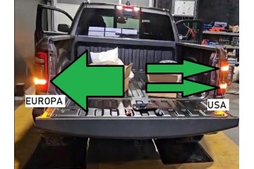 DODGE RAM 1500 2019 2024 LAMP REAR RIGHT LEFT LED SET BLACK EUROPE Catalog number of the part RCA G08 C003