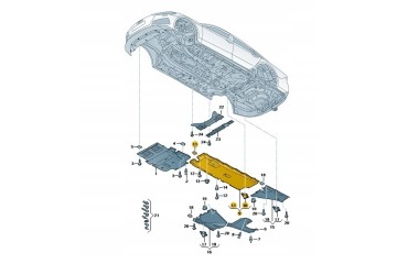 Chassis cover Audi A6 S6 A7 left side Product new original Quality of parts according to GVO O original with manufacturer s logo