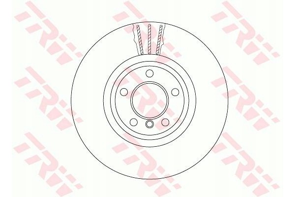 TRW DF6615S BRAKE DISC BMW P 5 6 F10 F11 F18 10 Catalog number of the part DF6615S