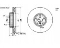 BRAKE DISC FRONT LE BMW 5 GRAN TURISMO 09 16 ATE Catalog number of substitutes AP 25522 Z BOSCH 0 986 479 E30 BREMSI CD8619VLS D