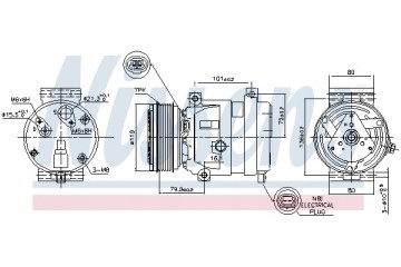 Nissens 89267 Compressor air conditioning Catalog number of the part 89267