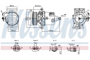 Air conditioning compressor 890980 NIS Catalog number of substitutes Airstal 10 6293 STELLOX 10 80116 SX WILMINK GROUP WG2403934