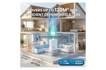 Dehumidifier 15 L day Intelligent humidity control 24 hours Catalog number of the part B0FNWXFSMW