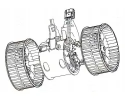 Motor de soplador Behr Hella Service 8EW 351 040-651 para BMW Serie 5 E60