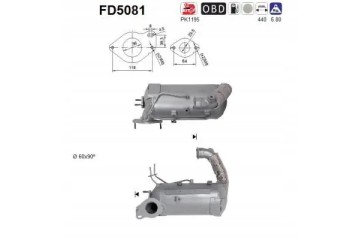 PARTICULATE FILTER FAP DPF FD5081 AS MERCEDES Packaging status original