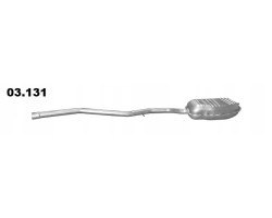 End muffler BMW 3 E46 2 0D 1998 2005 Polmo 03 131