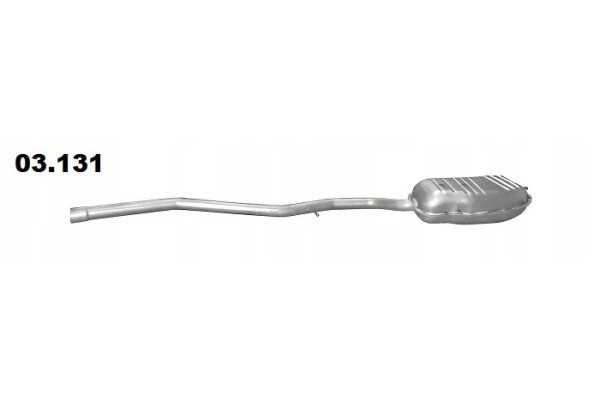 End muffler BMW 3 E46 2 0D 1998 2005 Polmo 03 131
