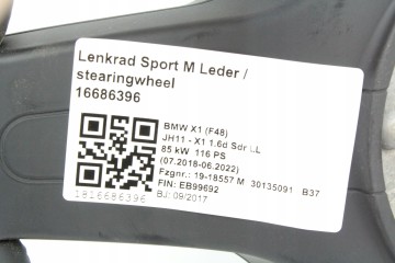 Volante Multifunción de Cuero M Package para BMW F39 X2, F48 X1, F45 