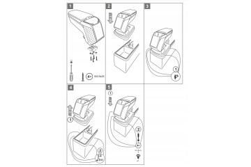 Reposabrazos ARMSTER 2 de cuero para VW Caddy 2020-