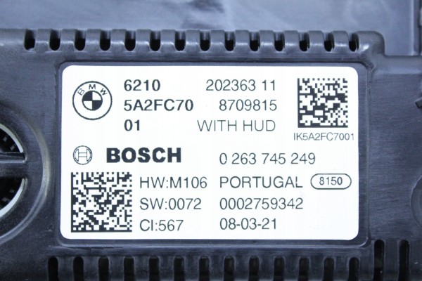 COUNTER LED LIVE HUD CLOCKS BMW G20 G22 G30 G32 G11 G15 G16 G01 G02 G05 G07 Quality of parts according to GVO O original with ma