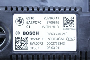 COUNTER LED LIVE HUD CLOCKS BMW G20 G22 G30 G32 G11 G15 G16 G01 G02 G05 G07 Quality of parts according to GVO O original with ma