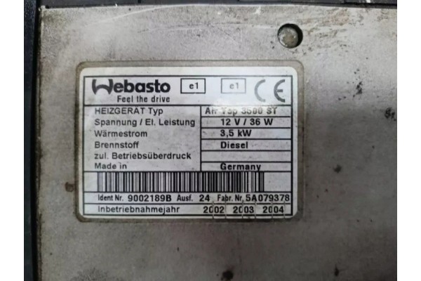 Webasto Air Top 3500 ST para Volkswagen T5 Transporter - Caravelle usado 3