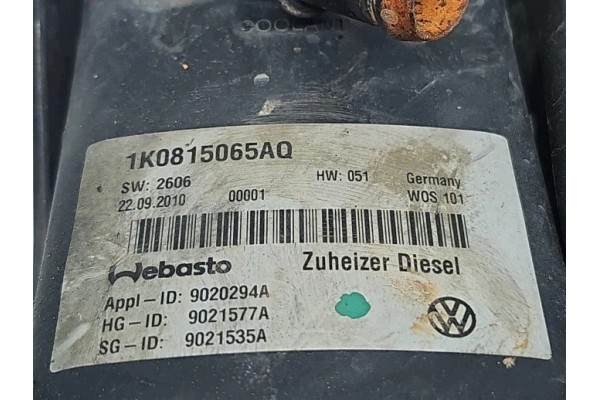 Webasto Volkswagen Touran (1T3) Fabricación 2010-2015 1K0815065Q 1.6 TDI Cayc 77KW usado 6