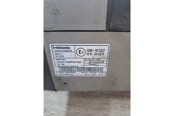 Calefactor Webasto Air Top Evo 2000 para Volvo FH 4, FM 4 y FH 5 usado 3