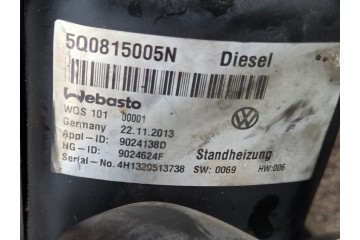 VW AUDI SKODA WEBASTO Thermo Top Evo DIÉSEL 12V 5.0KW 5Q0815005N 2013