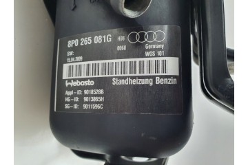 AUDI A3 8P LIFT 2010r WEBASTO PARKING HEATER PETROL 8P0265081G SUPER Catalog number of the part 8P0265081G