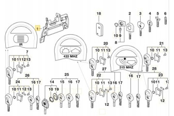 Front Door Handle External Left BMW E36 3 51218205293 Customs tariff code 87082990