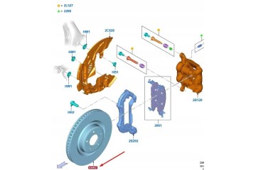 2357692 BRAKE DISC FORD P EXPLORER 20 Catalog number of the part 2357692