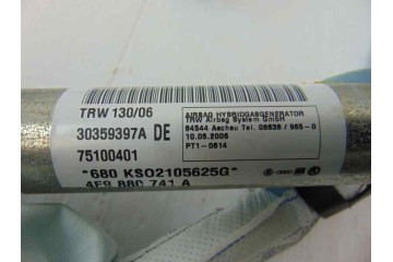 4F9880741A AIRBAG CORTINA DELANTERO IZQUIERDO AUDI A6 AVANT (4F5) 2.7 TDI 2005 4F9880741A 188288 AUDI - 3