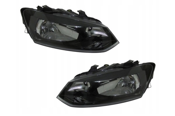FRONT HEADLIGHTS VW POLO 6R H4 2009 2017 WITH MOTORS