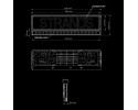 Board frame with LED Panel Strands NUUK E LINE BLACK LED BAR 20 809445 Car type 4x4 SUV buses trucks cargo vans RVs passenger ca