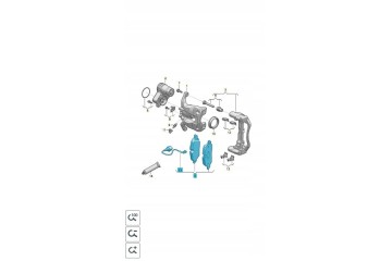 Original brake pads rear Crafter 2Y 2Z Man TGE 2024 OE 2N0698451E Part manufacturer Volkswagen OE