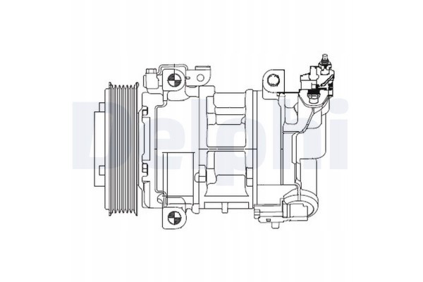 Compresor Delphi CS20325 para aire acondicionado nuevo 2