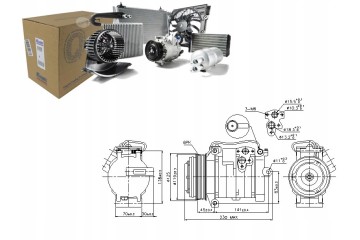 Nissens 89315 Compressor air conditioning Catalog number of the original JEEP 5080378AA JEEP 55116839AA JEEP K5080378AA JEEP K55