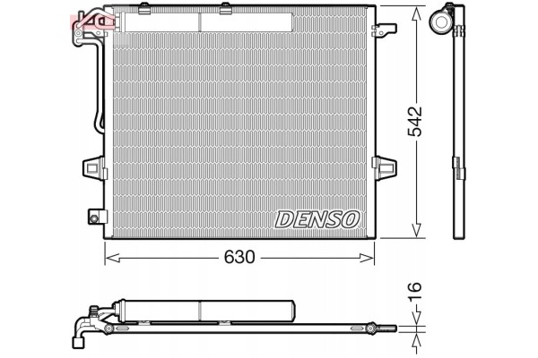 Condensador de aire acondicionado Denso DCN17057 nuevo 2
