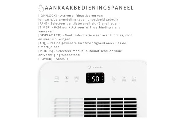 Dehumidifier 20 L WiFi Quiet Operation 41 dB Catalog number of the part B0DPLCRYFQ