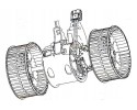 BLOWER MOTOR BMW 5 E60 03 6 E60 04 BEHR