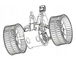 Motor del soplador Behr Hella Service 8EW 351 040-651 para BMW Serie 5 E60