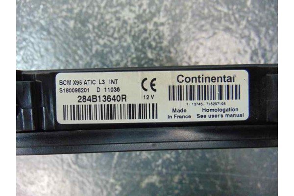 284B13640R CAJA RELES / FUSIBLES RENAULT SCENIC III (JZ) Dynamique 2011 284B13640R 180286 RENAULT - 2