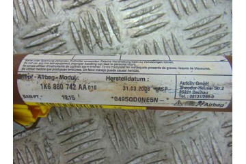 1K6880742AA AIRBAG CORTINA DELANTERO DERECHO VOLKSWAGEN GOLF V (1K1)(10.2003)