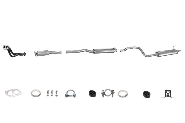 AUDI 80 B4 2 0 85KW 115KM 1991 96 ABK SILENCERS MIDDLE SILENCER END TUBE