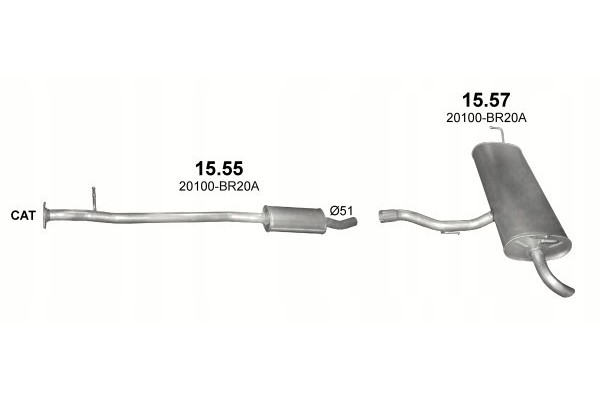 Final silencer Nissan Qashqai poj 2 0 EAN GTIN 5904157315787
